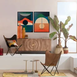 Abstract schilderij zonondergang - Kare Design Sunset