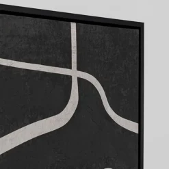 Abstract schilderij zwart wit - Kare Design Artistic Blacky