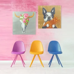 Afbeelding van hond met ananas - Kare Design Touched