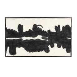 Akoestisch wandpaneel zwart wit - Dutchbone Samudra