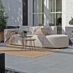 All-weather tuinbank met ronde hocker - Bodio Fendi