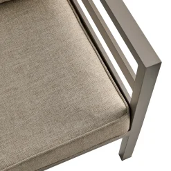 Aluminium tuin hoekbank met kussens - Brafab Weldon