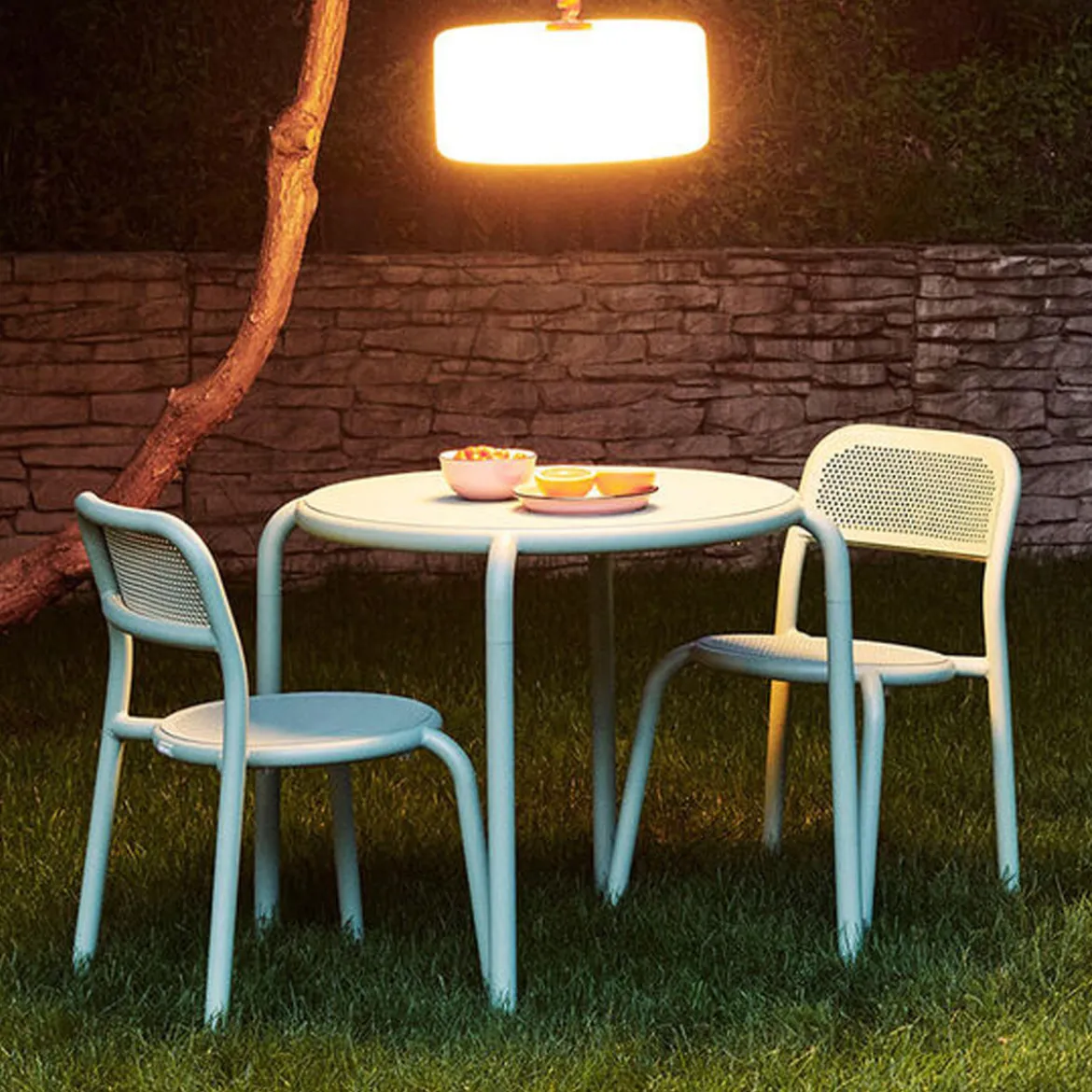 Aluminium tuinstoel zonder armleuningen - Fatboy Toni Chair