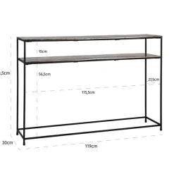 Aluminium wandtafel met plank - Richmond Interiors Chandon