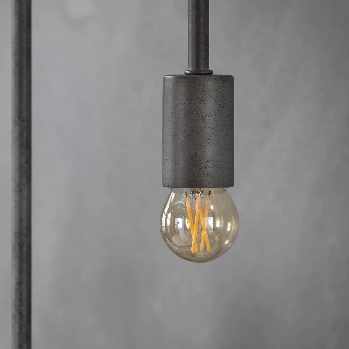 Amberkleurige LED filament bol - Santa Rustiek G45