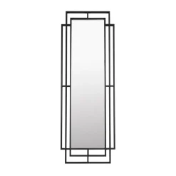 Art Deco spiegel zwart metaal - Dutchbone Ramsey