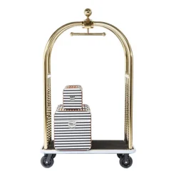 Bagage trolley goud - Kare Design VIP Baggage Vegas