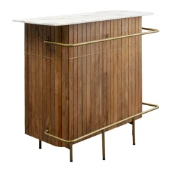 Barmeubel mangohout met marmer - Kare Design Grace