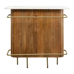 Barmeubel mangohout met marmer - Kare Design Grace