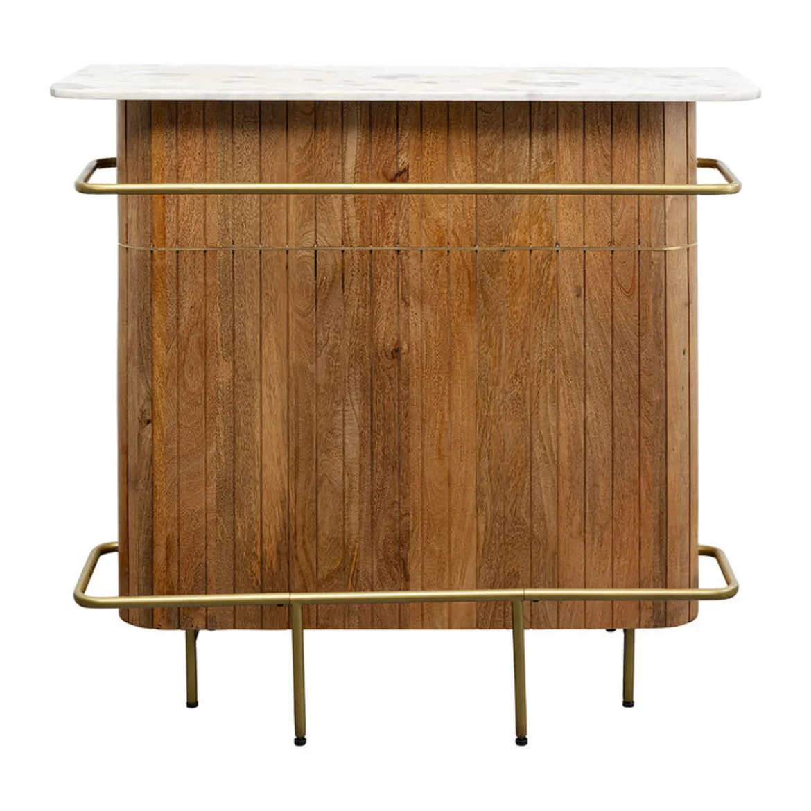 Barmeubel mangohout met marmer - Kare Design Grace