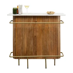 Barmeubel mangohout met marmer - Kare Design Grace