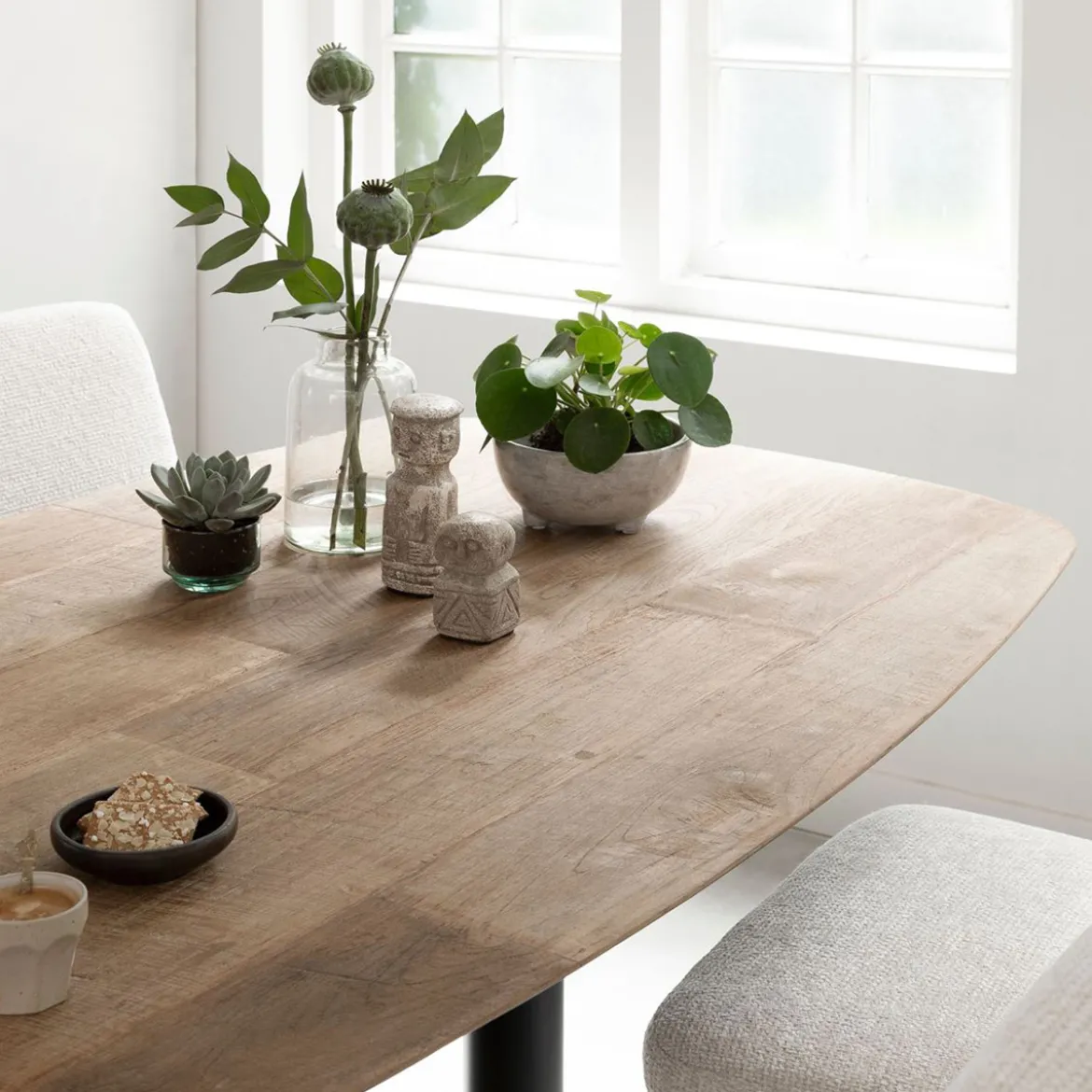 Bartafel deens ovaal teak - DTP Home Soho