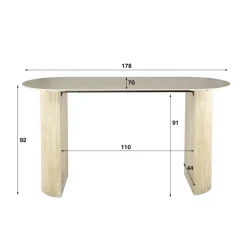 Bartafel met een keramiek blad - Giani Romano