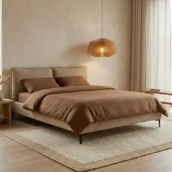 Bedframe beige stof - Bodio Detroit