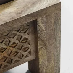 Bedframe met houtsnijwerk - Kare Design Puro