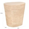Beige bijzettafel travertin - Richmond Interiors Fictus