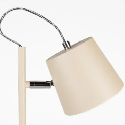 Beige bureaulamp van metaal - Zuiver Buckle