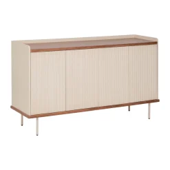 Beige dressoir met ribbels - Bodio Kaze