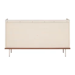 Beige dressoir met ribbels - Bodio Kaze
