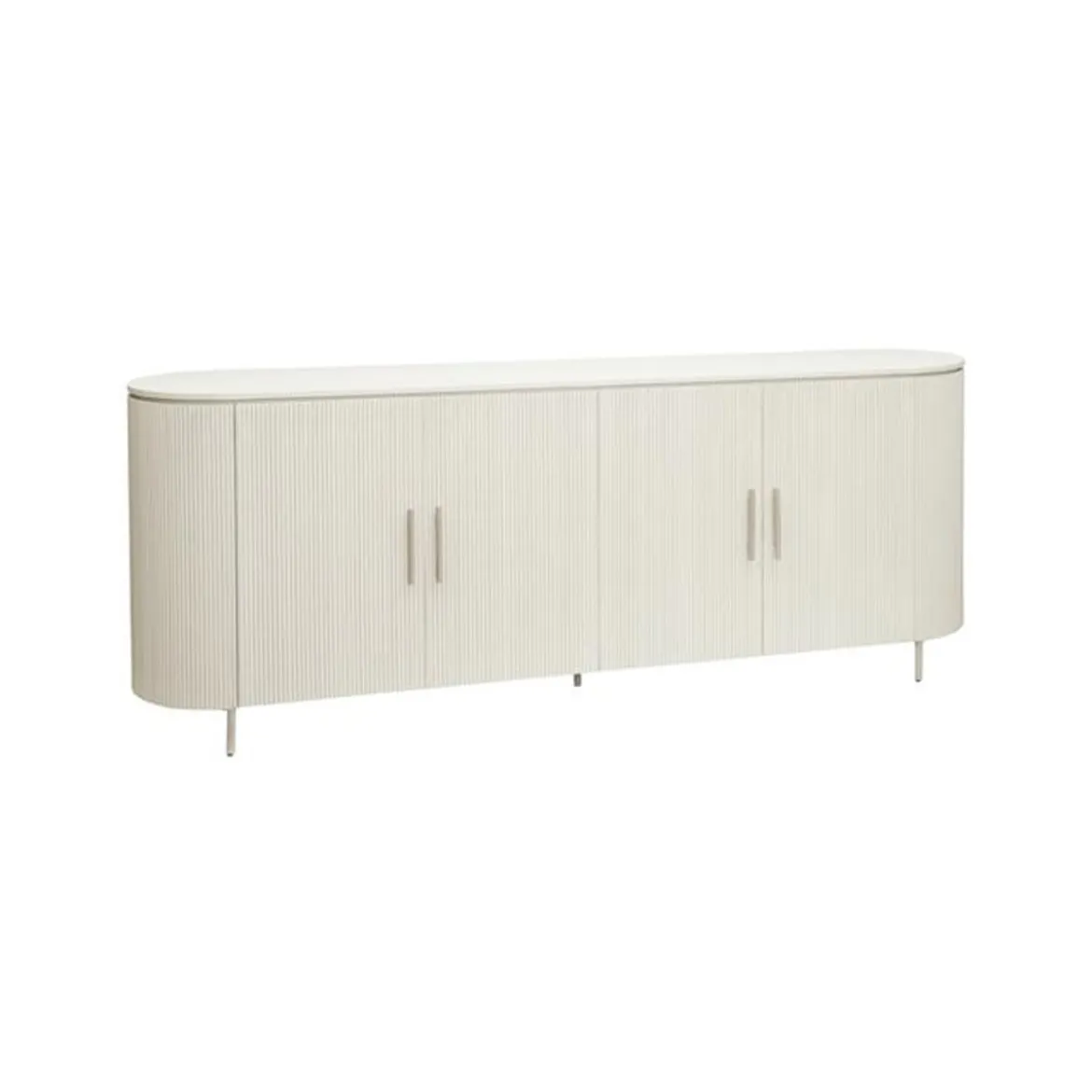 Beige dressoir met ribbels - Tower Living Corbetta