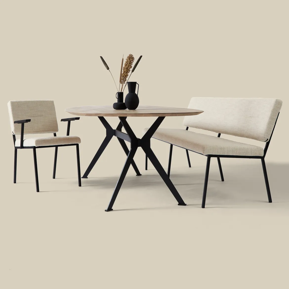 Beige eetkamerstoel - PEPP Interiors Soho