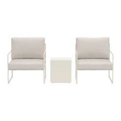 Beige loungeset met bijzettafel - Lavis Lissabon