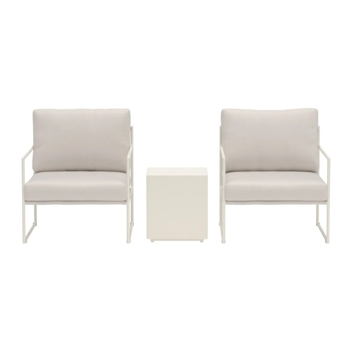 Beige loungeset met bijzettafel - Lavis Lissabon