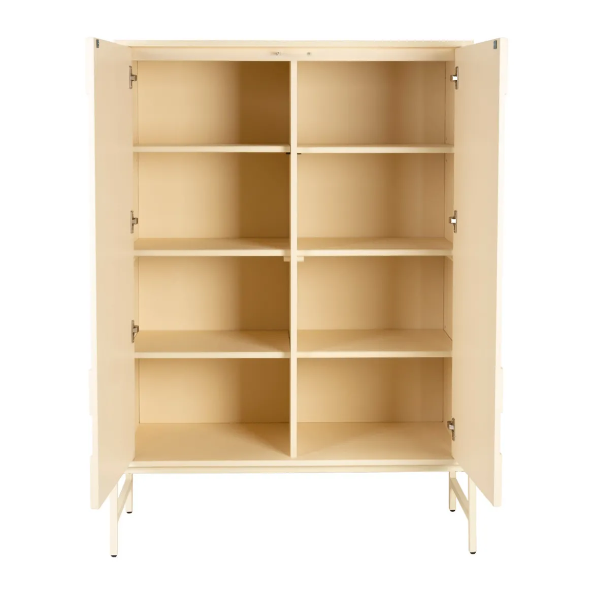 Beige opbergkast hout met patroon - Zuiver Faces