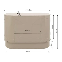 Beige retro ladekast - Kare Design Groove