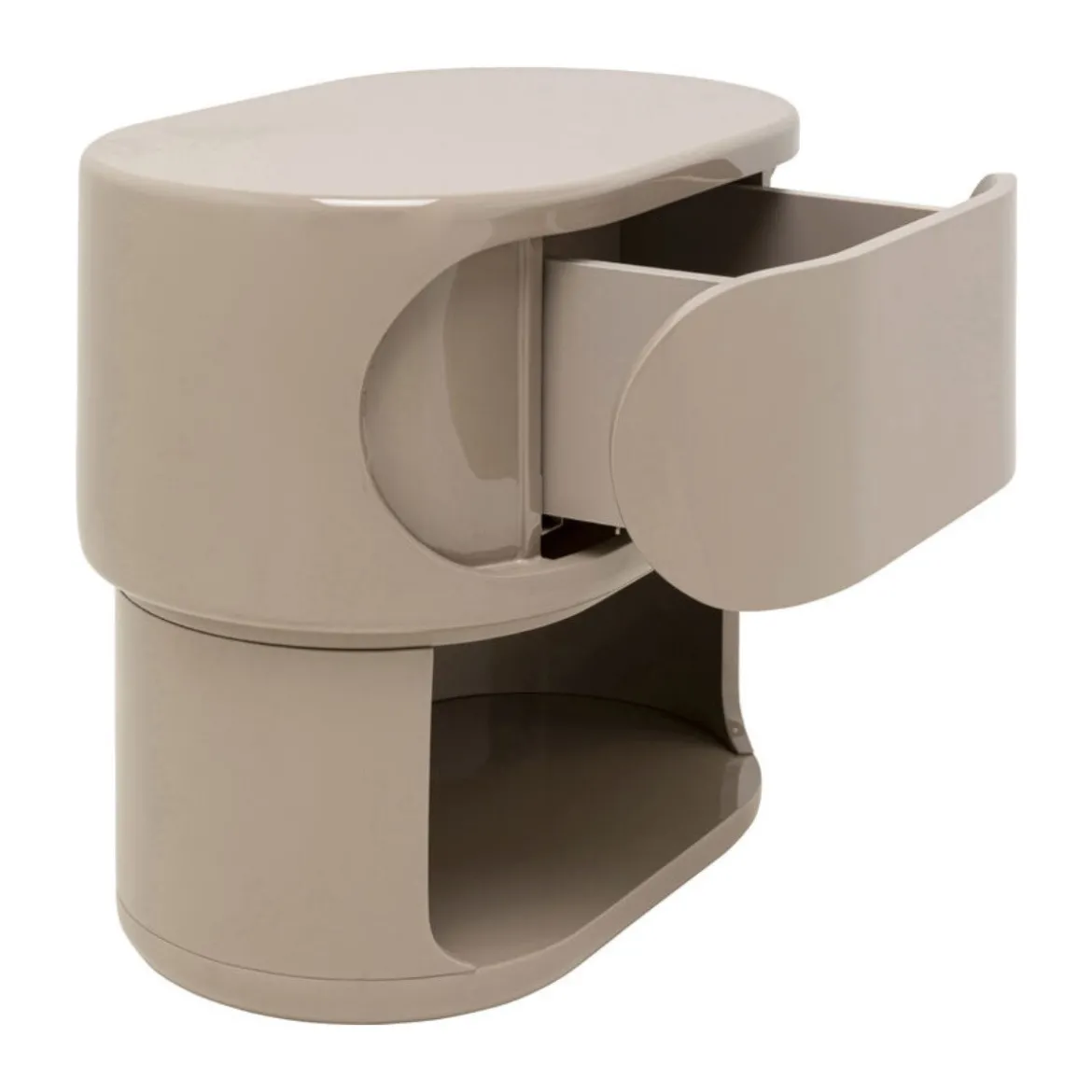 Beige retro open ladekast - Kare Design Groove