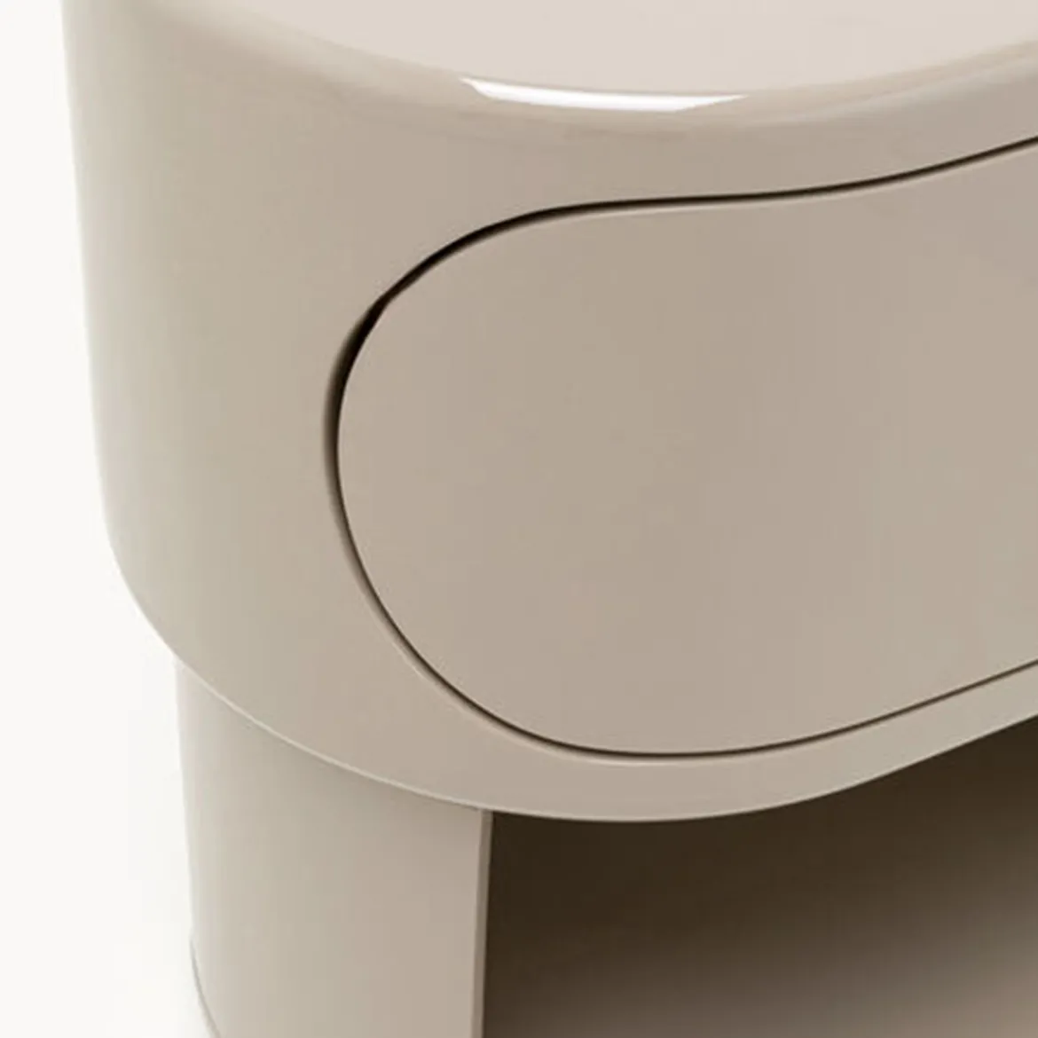 Beige retro open ladekast - Kare Design Groove