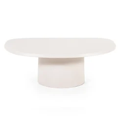 Beige salontafel organische vorm - By-Boo Sten