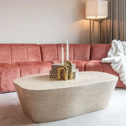 Beige salontafel travertin - Richmond Interiors Fictus