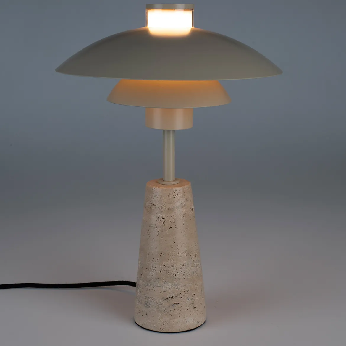 Beige tafellamp retro design - Zuiver Cole