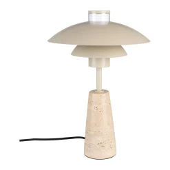 Beige tafellamp retro design - Zuiver Cole