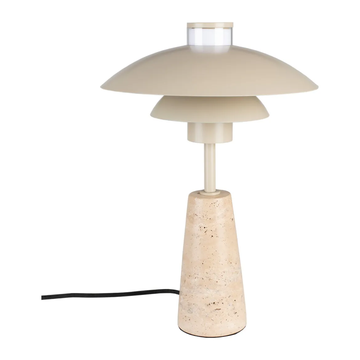 Beige tafellamp retro design - Zuiver Cole