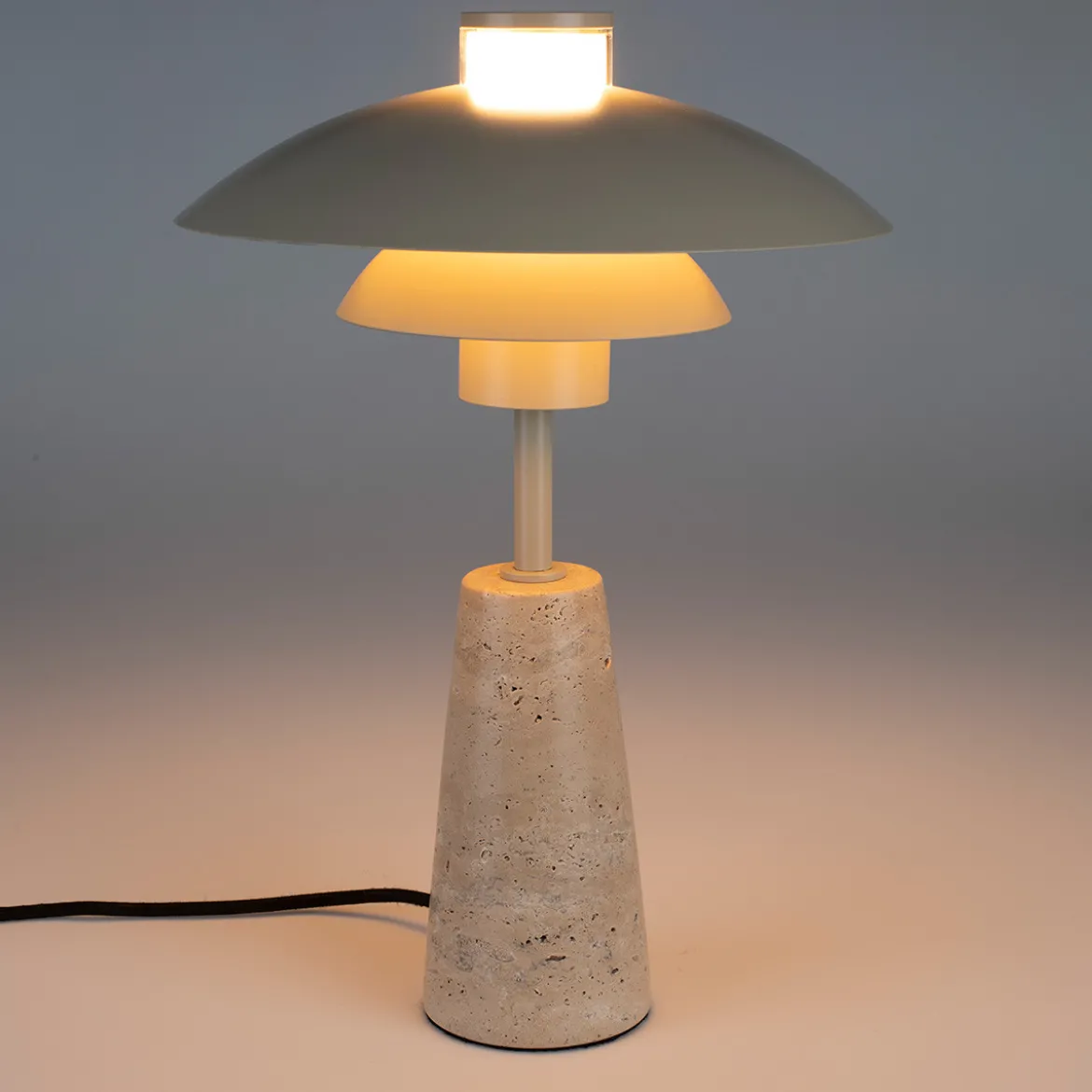 Beige tafellamp retro design - Zuiver Cole