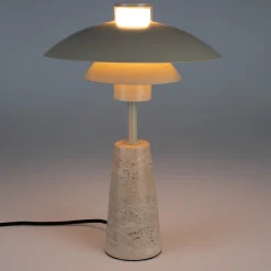 Beige tafellamp retro design - Zuiver Cole