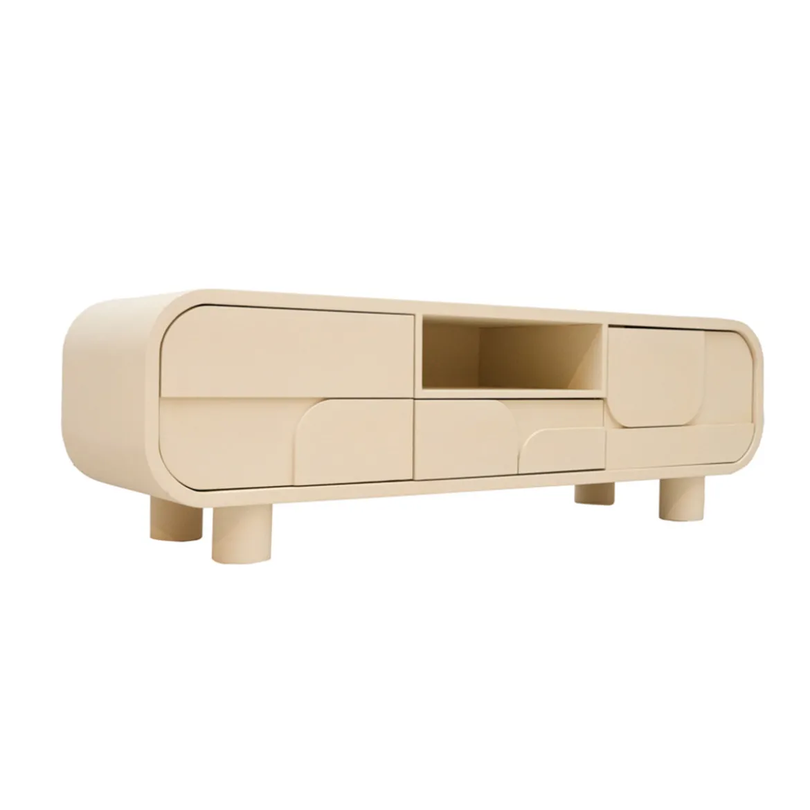Beige tv-meubel organisch - Tower Living Alviano