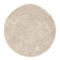 Beige vloerkleed hoogpolig rond - Must Living Celeste