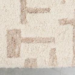 Beige vloerkleed met patroon - Zuiver Hills