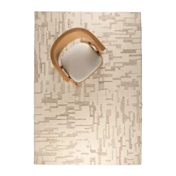Beige vloerkleed met patroon - Zuiver Hills