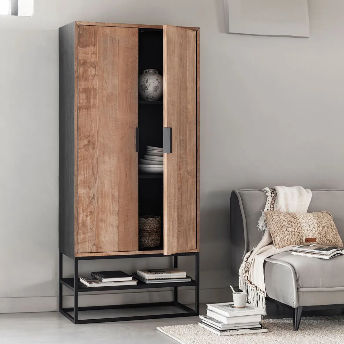 Bergkast van teakhout - DTP Home Cosmo