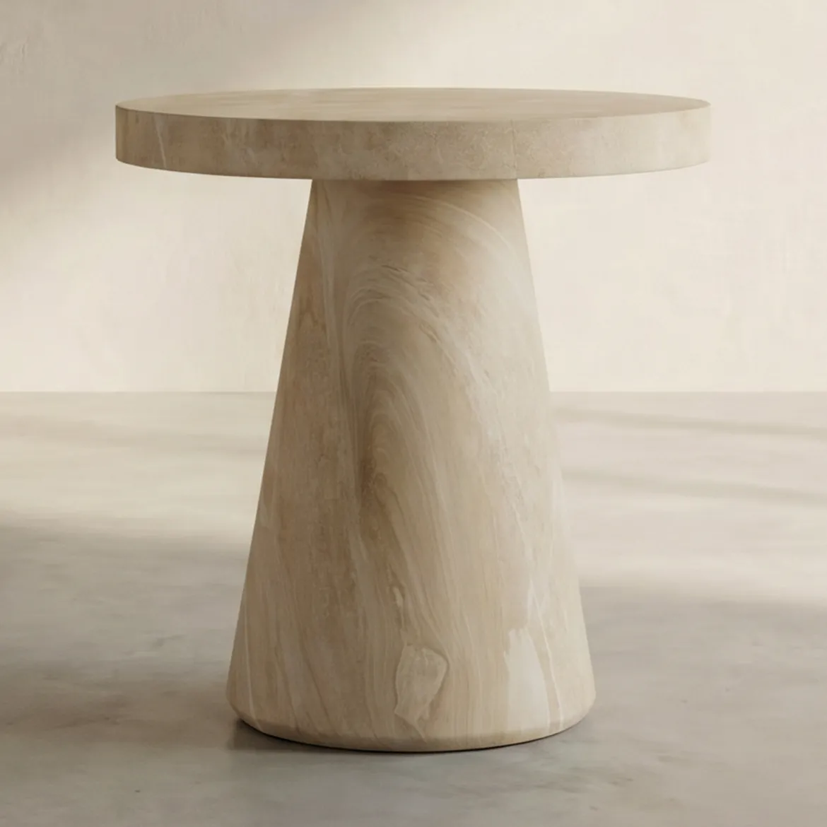 Bijzettafel beige steen - Bodio Zara