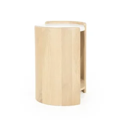 Bijzettafel eiken met wit marmer - Eleonora Don