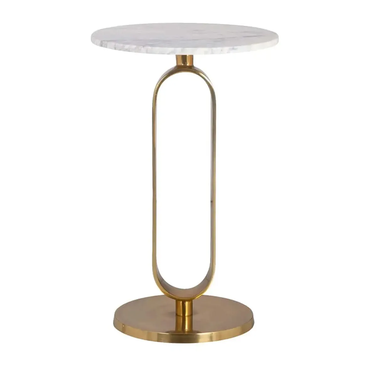 Bijzettafel goud met wit marmer - Richmond Interiors Celine