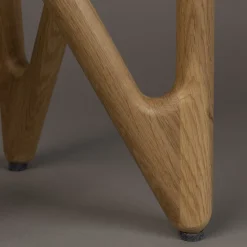 Bijzettafel hout en glas - Dutchbone Naia