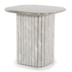 Bijzettafel marmer latjes - By-Boo Dorique