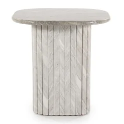 Bijzettafel marmer latjes - By-Boo Dorique