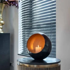 Bijzettafel messing met marmer - Richmond Interiors Ironville